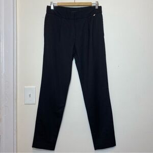 Massimo Dutti | High-Rise Straight Leg Business Casual Trouser Pants Black Sz 4